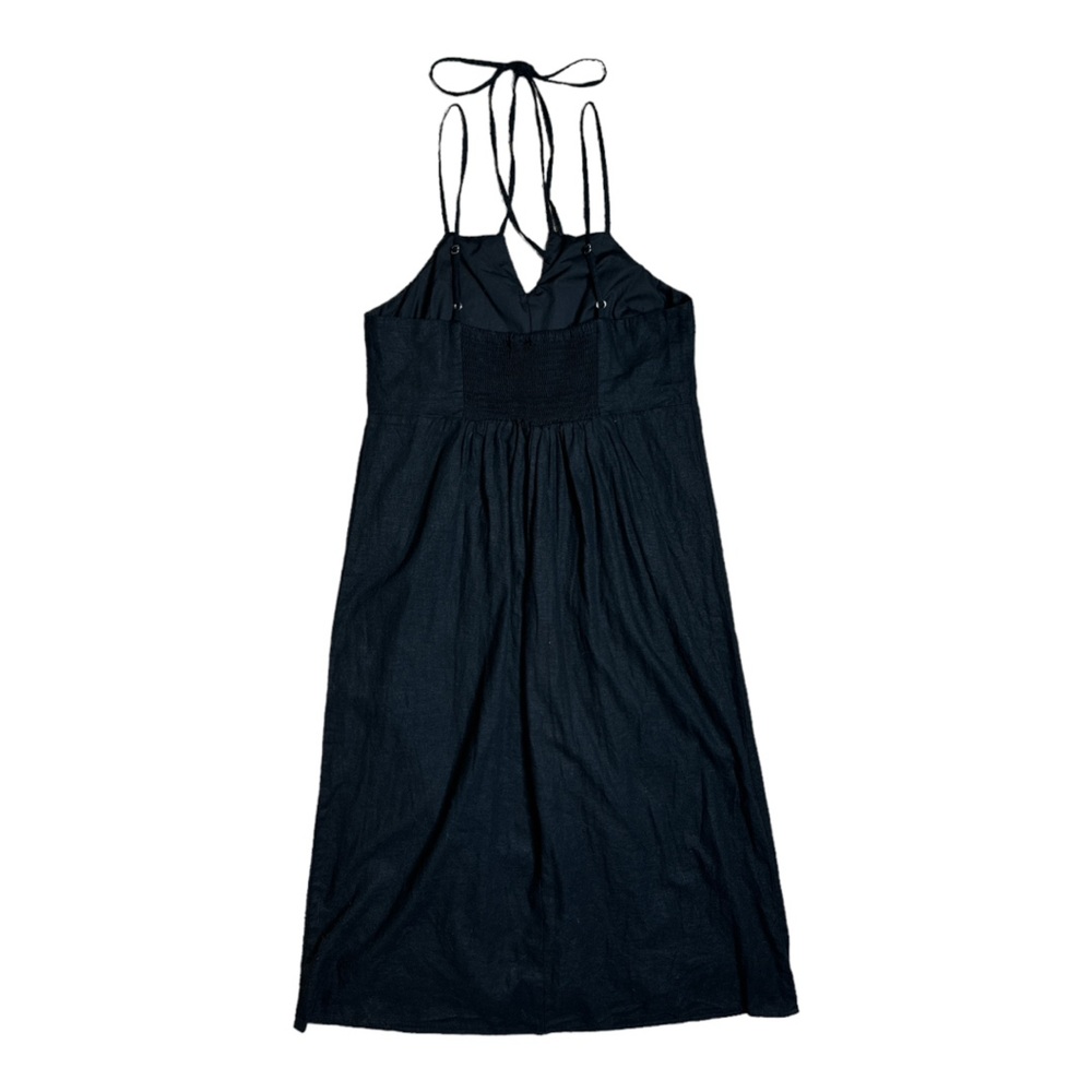 UNIVERSAL THREAD BLACK LINEN BLEND SLEEVELESS MID… - image 6